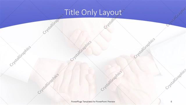 Title Only presentation slide layout