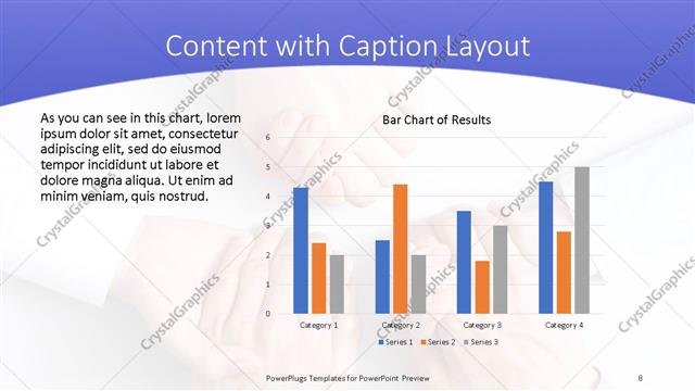 Content with Caption presentation slide layout
