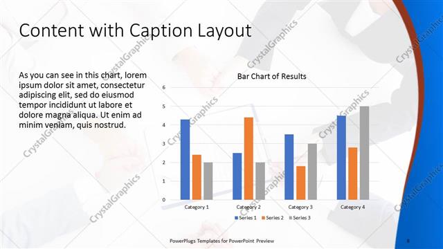 Content with Caption presentation slide layout