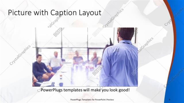 Picture with Caption presentation slide layout