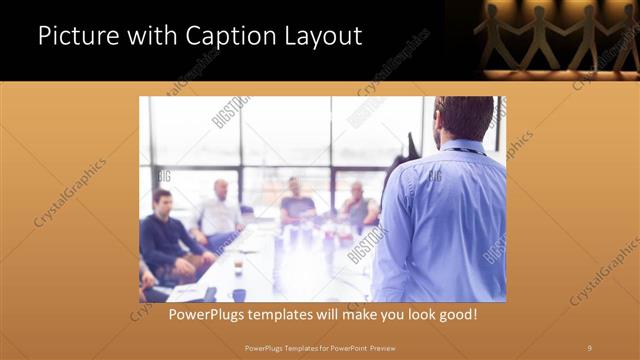 Picture with Caption presentation slide layout