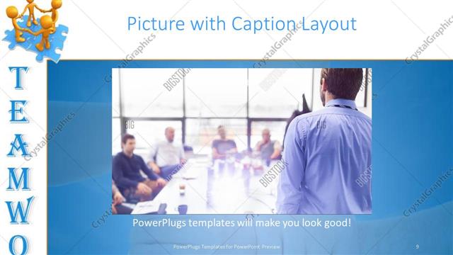 Picture with Caption presentation slide layout