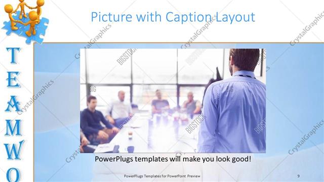 Picture with Caption presentation slide layout