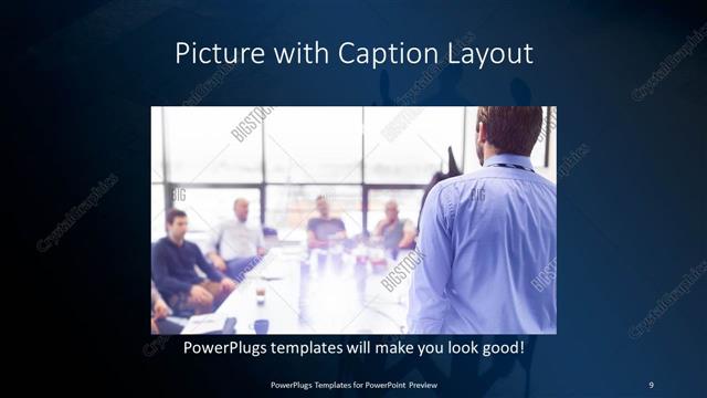 Picture with Caption presentation slide layout