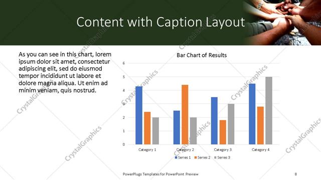 Content with Caption presentation slide layout