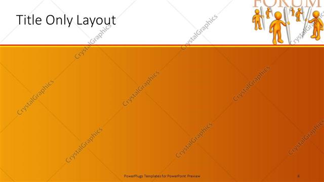 Title Only presentation slide layout