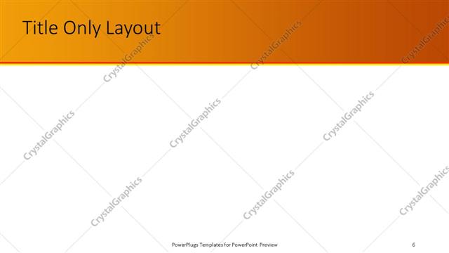 Title Only presentation slide layout