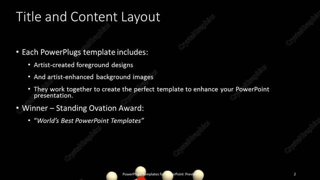 Title and Content presentation slide layout