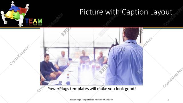 Picture with Caption presentation slide layout