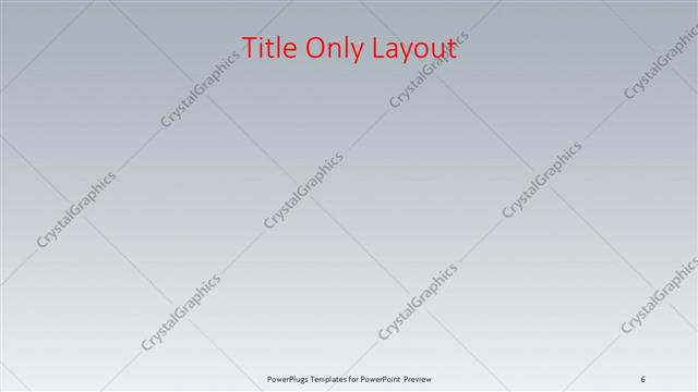 Title Only presentation slide layout