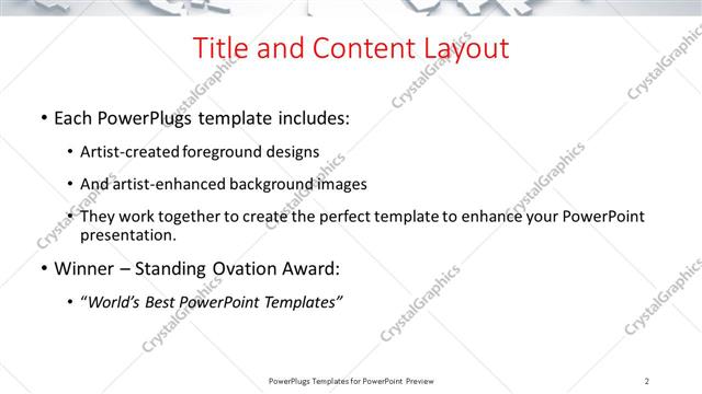 Title and Content presentation slide layout