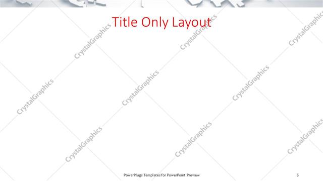 Title Only presentation slide layout