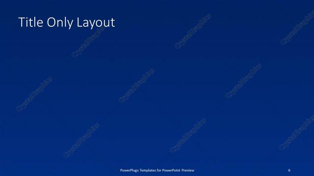 Title Only presentation slide layout