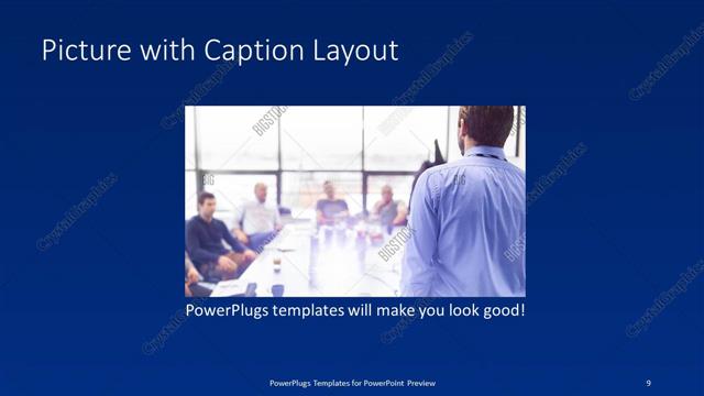 Picture with Caption presentation slide layout