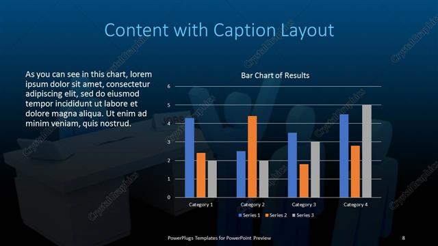 Content with Caption presentation slide layout