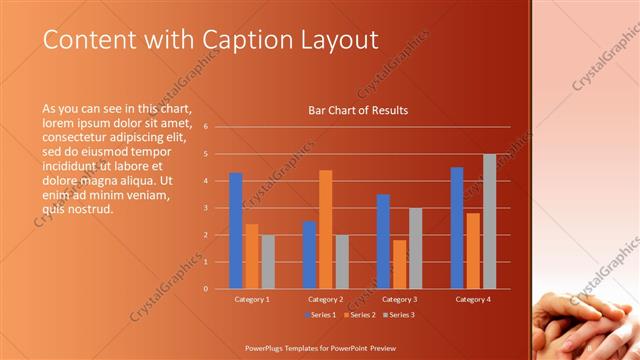 Content with Caption presentation slide layout