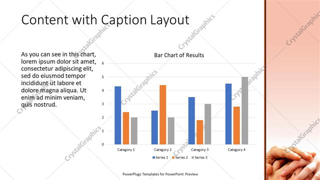 Content with Caption presentation slide layout