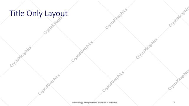 Title Only presentation slide layout