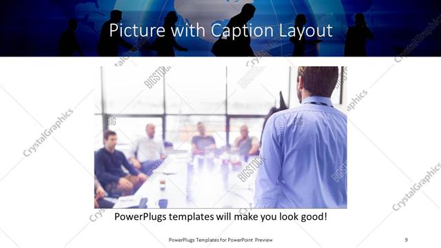 Picture with Caption presentation slide layout