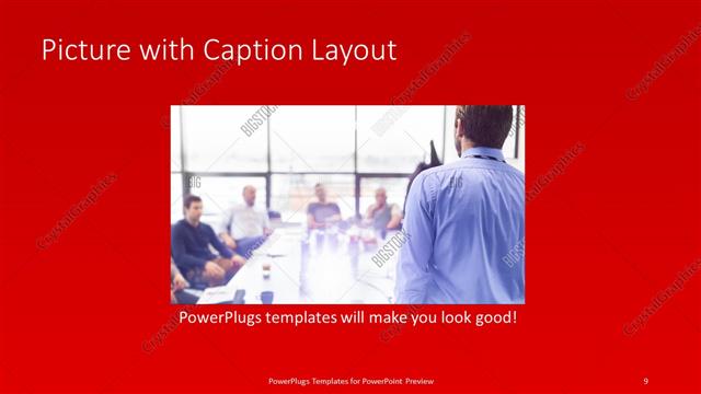 Picture with Caption presentation slide layout