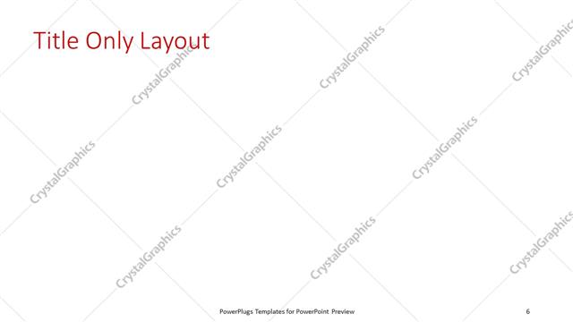 Title Only presentation slide layout