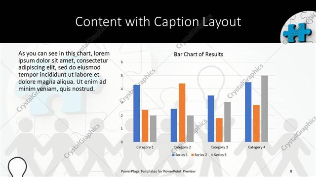 Content with Caption presentation slide layout