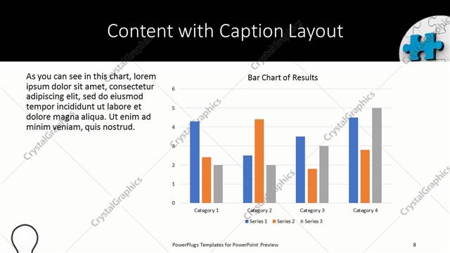 Content with Caption presentation slide layout