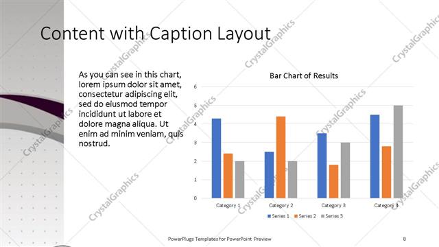 Content with Caption presentation slide layout