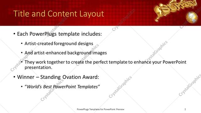 Title and Content presentation slide layout