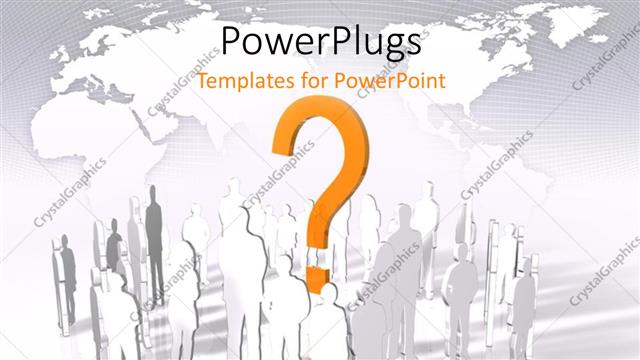  Presentation with uncertainty - A number of people and a map in the background