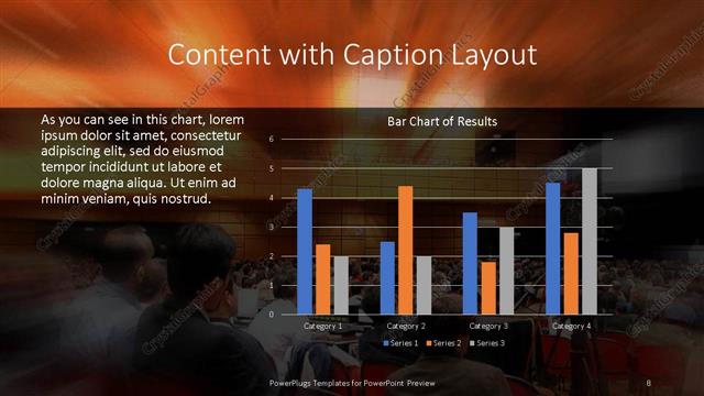 Content with Caption presentation slide layout