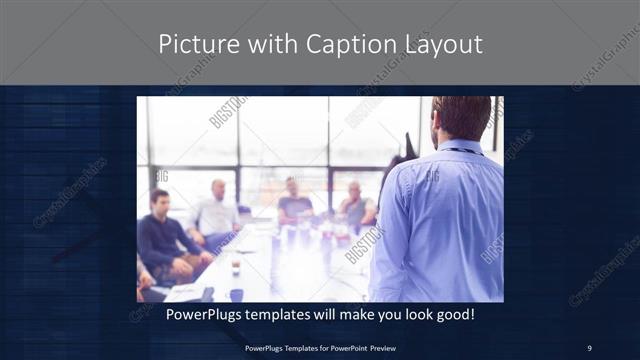 Picture with Caption presentation slide layout