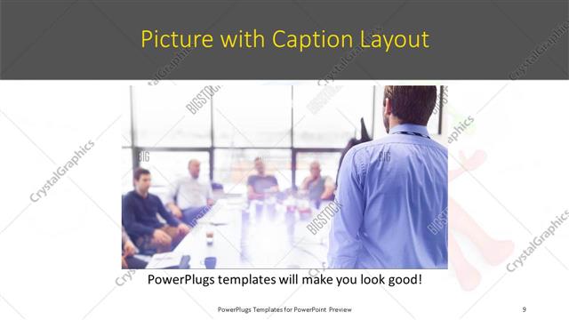 Picture with Caption presentation slide layout