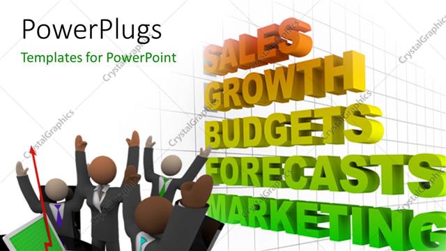  Presentation with words - A number of people with a number of words