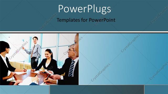  Presentation with windows - A number of people in the office with windows in background