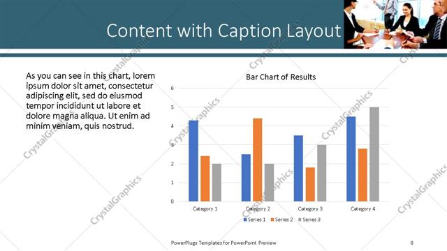 Content with Caption presentation slide layout
