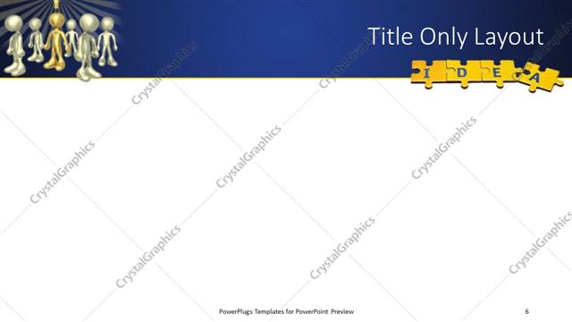 Title Only presentation slide layout