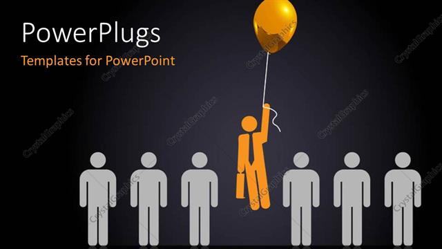  Presentation with balloons - A number of people with one holding the balloons