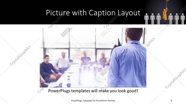 Picture with Caption presentation slide layout