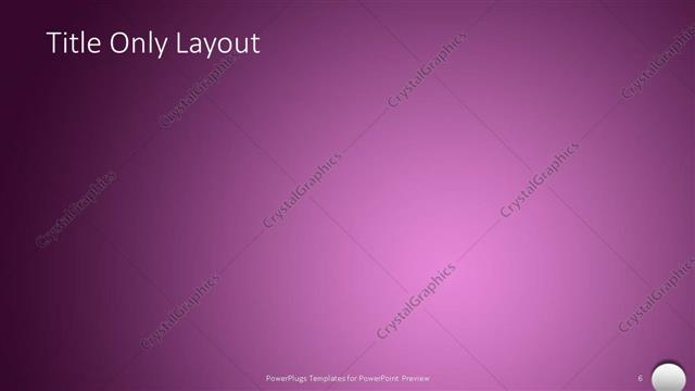 Title Only presentation slide layout