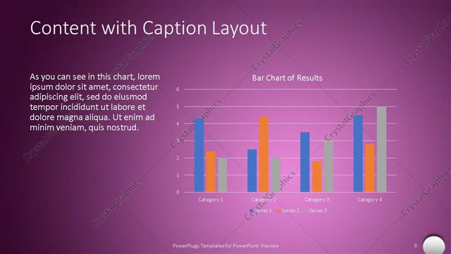 Content with Caption presentation slide layout