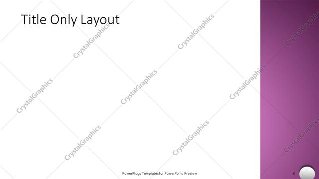 Title Only presentation slide layout