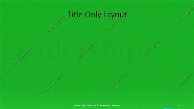 Title Only presentation slide layout