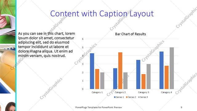 Content with Caption presentation slide layout