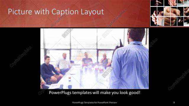 Picture with Caption presentation slide layout