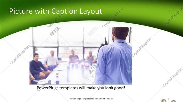 Picture with Caption presentation slide layout