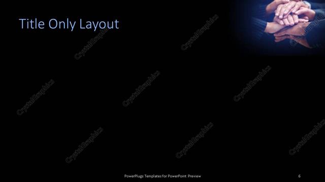 Title Only presentation slide layout