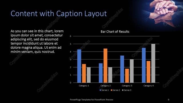 Content with Caption presentation slide layout