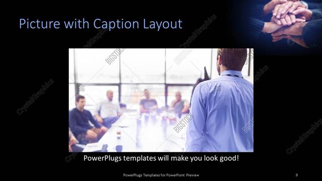 Picture with Caption presentation slide layout