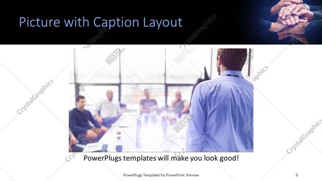 Picture with Caption presentation slide layout